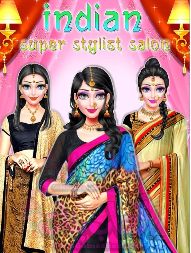 لعبة الهندي صالون سوبر صالون - الزفاف الهندي العاب تلبيس