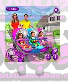 تحميل لعبة New Mother Baby Triplets Family Simulator